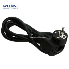 16a 250v Black 1.2M 3 Prong EU plug Laptop PC AC Power Cord Cable
